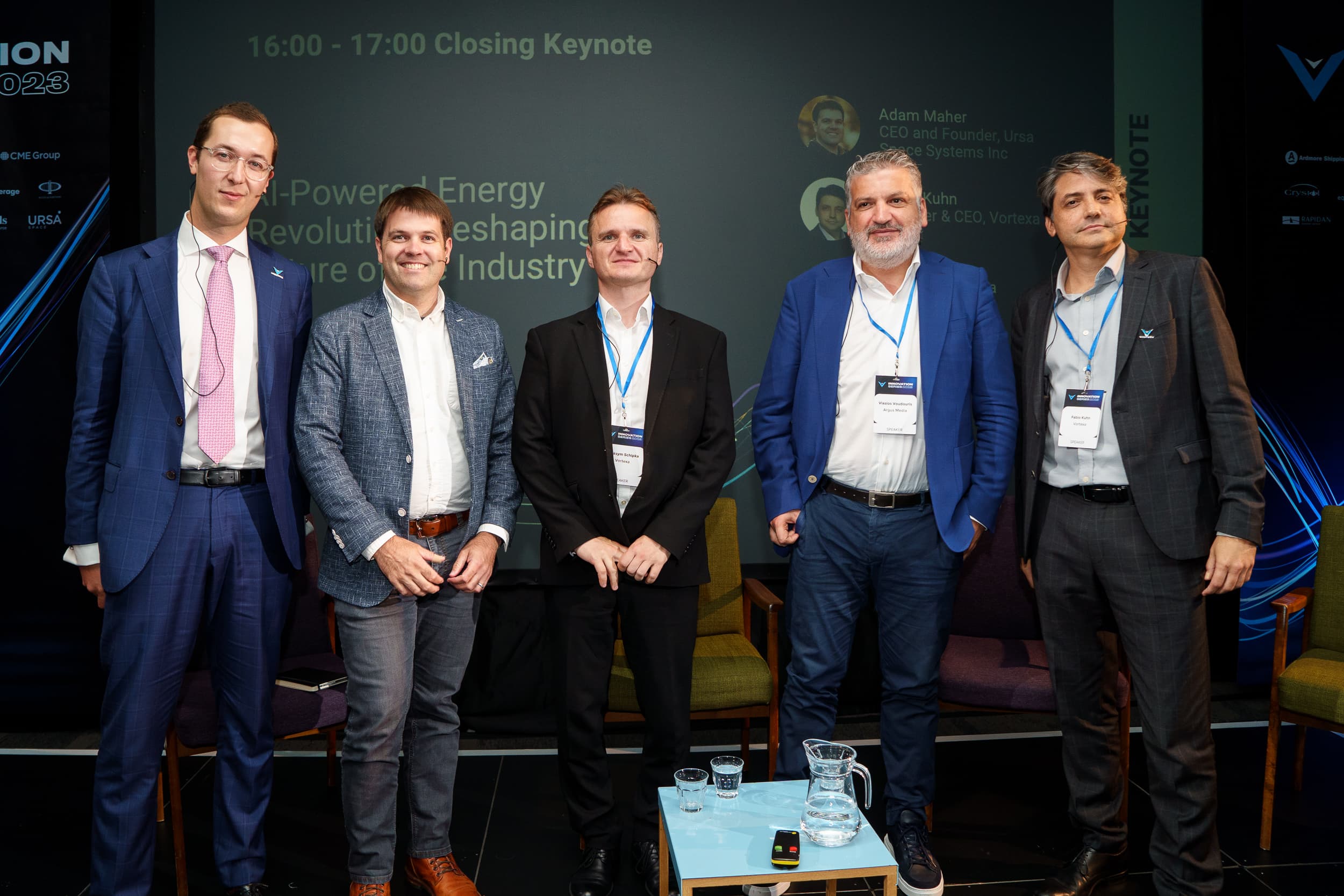 View from the back of the room during a presentation at London 2023 event.