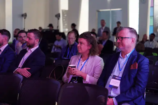 Panel discussion in progress at the Vortexa Innovation Series London 2023.